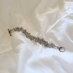 Handcrafted Black Diamond Swarovski Crystal Bracelet